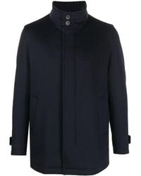 Herno - Quilted High-Neck Wool Jacket - Lyst