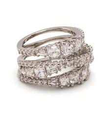 Swarovski - Twist Wrap Ring Mit Kristallen - Lyst