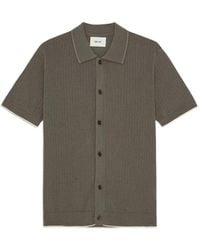 NN07 - Nalo Gebreid Overhemd Met Textuur - Lyst