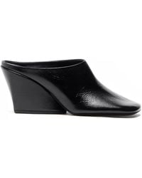 Proenza Schouler - Slant Leather Mules - Lyst
