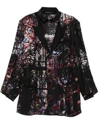 Yohji Yamamoto - Logo-Print Blazer - Lyst