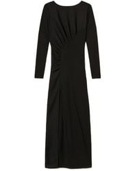 Twinset - Gathered Side-Slit Maxi Dress - Lyst