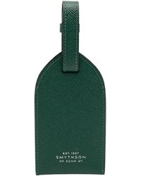 Smythson - Leather Luggage Tag - Lyst