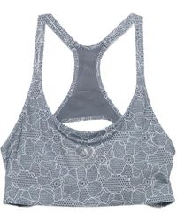 adidas By Stella McCartney - T-Back Printed Performance Tank Top - Lyst