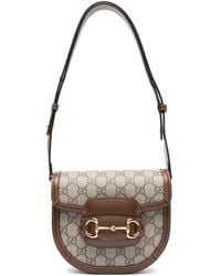 Gucci - Horsebit 1955 Mini Canvas Cross-body Bag - Lyst