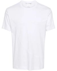 Comme des Garçons - T-Shirt En Coton À Empiècements - Lyst