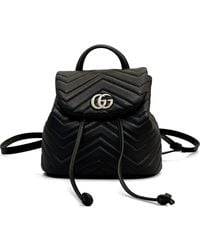 Gucci - Gg Marmont Leather Backpack - Lyst