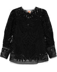 FARM Rio - Kanten Blouse Met Pofmouwen - Lyst