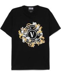 Versace Jeans Couture - T-Shirt Con Stampa - Lyst