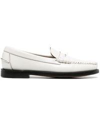 Sebago - Dan Penny-Slot Flat Leather Loafers - Lyst
