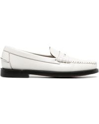 Sebago - Dan Penny-Slot Flat Leather Loafers - Lyst