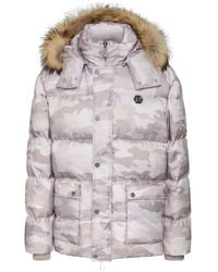 Philipp Plein - Camouflage-Print Padded Parka Coat - Lyst