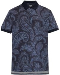 Etro - Patterned Polo - Lyst