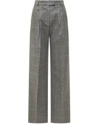 Des Phemmes - Pleated Check Trousers - Lyst