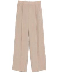 Vince - Pleated Wide-Leg Trousers - Lyst