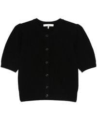 FRAME - Short-Sleeve Cardigan - Lyst