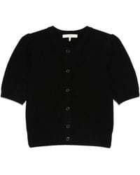 FRAME - Short-Sleeve Cardigan - Lyst