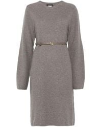 Fabiana Filippi - Robe Courte En Maille À Taille Ceinturée - Lyst