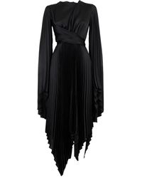A.W.A.K.E. MODE - Pleated Wrap Dress - Lyst