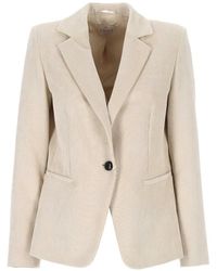 Emme - Corduroy-Effect Single-Breasted Blazer - Lyst
