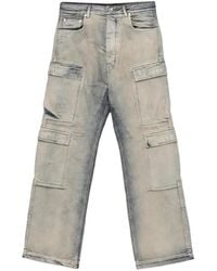 Rick Owens - Acid-Wash Cargo-Pocket Jeans - Lyst