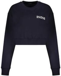Balmain - Cropped Sweater Met Logo - Lyst
