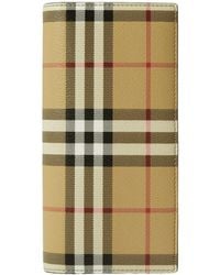 Burberry - Kariertes Portemonnaie - Lyst