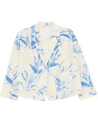 ROSSO35 - Floral Print Americana Jacket - Lyst