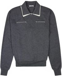 Jil Sander - ジップカラー ポロシャツ - Lyst