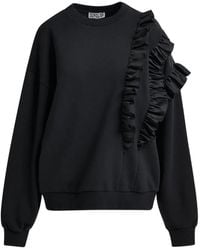 Essentiel Antwerp - Iwave Ruffle-Detail Sweatshirt - Lyst
