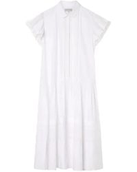 Lee Mathews - Tari Ruffled Midi Dress - Lyst