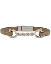 Ferragamo - Gancini Leather Bracelet (18 Cm) - Lyst