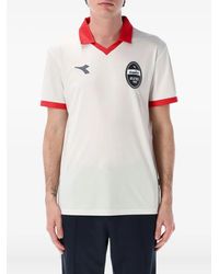 Diadora - Polo À Col Contrastant - Lyst