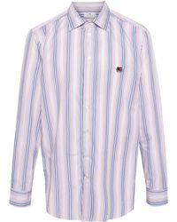 Etro - Pegaso Striped Cotton Shirt - Lyst