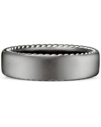 David Yurman - Sterling Streamline Band Ring (6Mm) - Lyst
