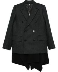 Sacai - Double-Breasted Blazer - Lyst