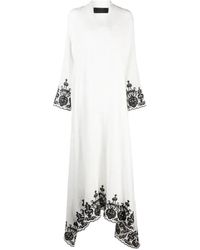 Tessitura Body Couture - Embroidered Maxi Dress - Lyst