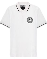 Versace Jeans Couture - Logo Appliqué Polo Shirt - Lyst