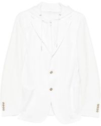 Eleventy - Hooded Single-Breasted Jacket - Lyst