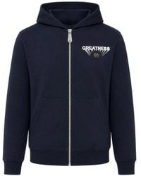 Philipp Plein - Fleece Zip Hoodie Greatness - Lyst