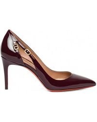 Santoni - Escarpins Audrey En Daim À Boucle - Lyst
