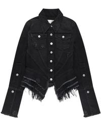 MATIERES FECALES - Mikaela Denim Jacket - Lyst