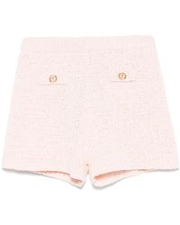 Twinset - Oval Tボタン ニット ショートパンツ - Lyst