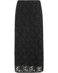 FARM Rio - Floral Lace Midi Skirt - Lyst