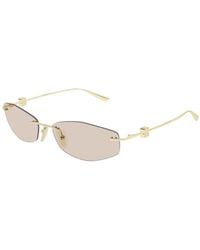 Balenciaga - Nano Bb-Logo Geometric-Frame Sunglasses - Lyst