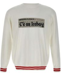 Iceberg - Cotton Sweater - Lyst
