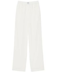 Lacoste - Pantalon Ample Petit Piqué En Coton - Lyst