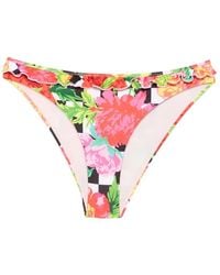 Moschino - Printed Lycra Swim Briefs - Lyst