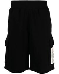 Moschino - Logo-Patch Organic Cotton Track Shorts - Lyst