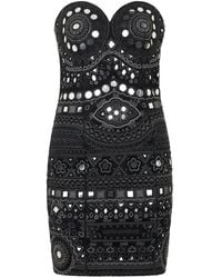 Moschino - Sweetheart-Neck Mini Dress - Lyst